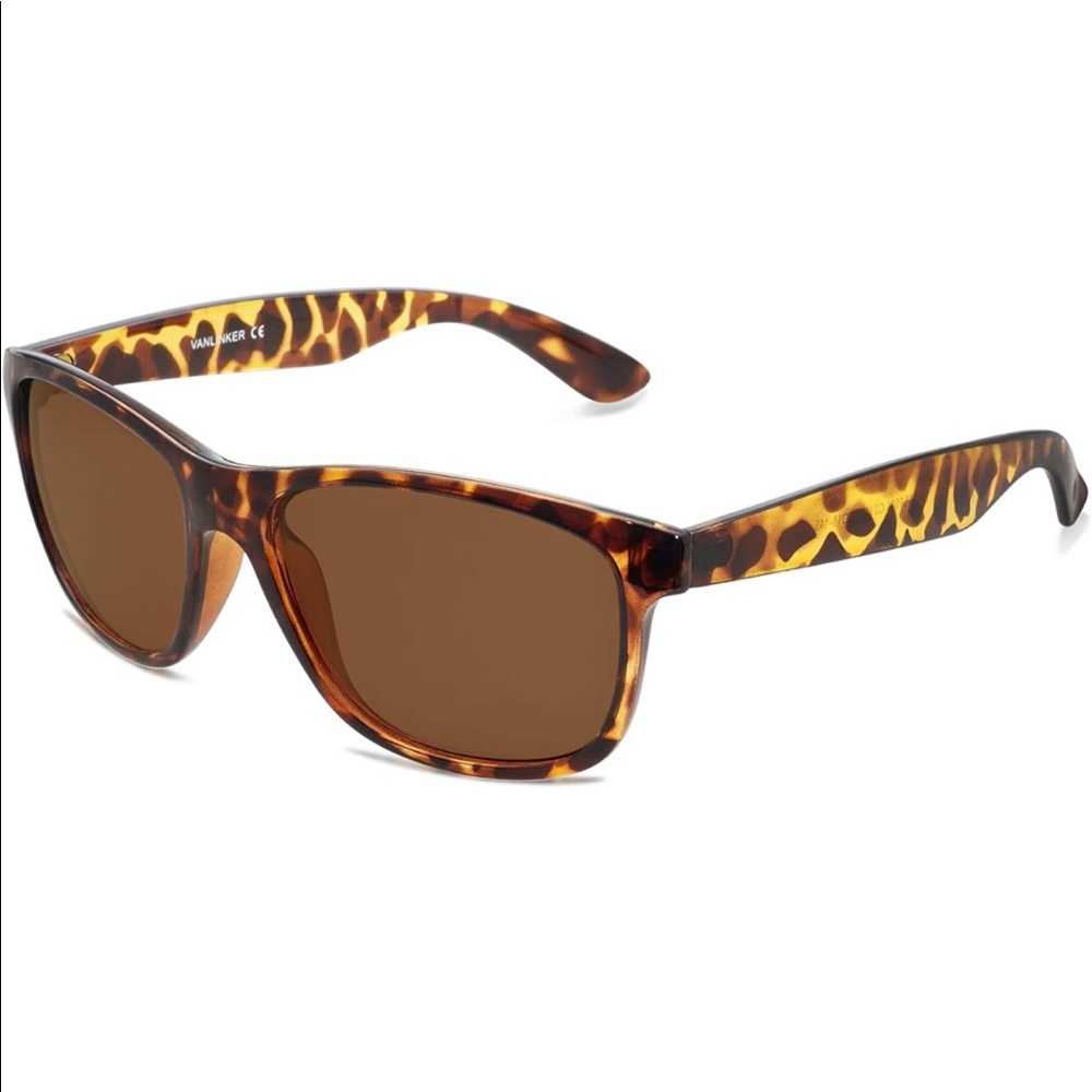 NEW! Polarized Sunglasses Lightweight Retro Square UV Protection Shades Tortoise